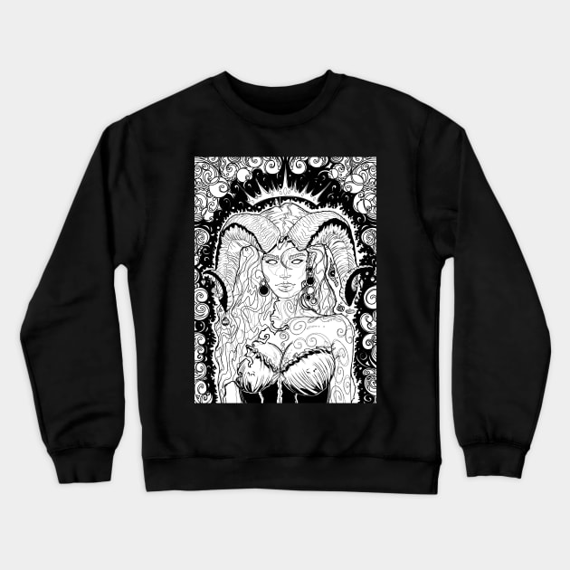 Godess of Lust Crewneck Sweatshirt by paintchips